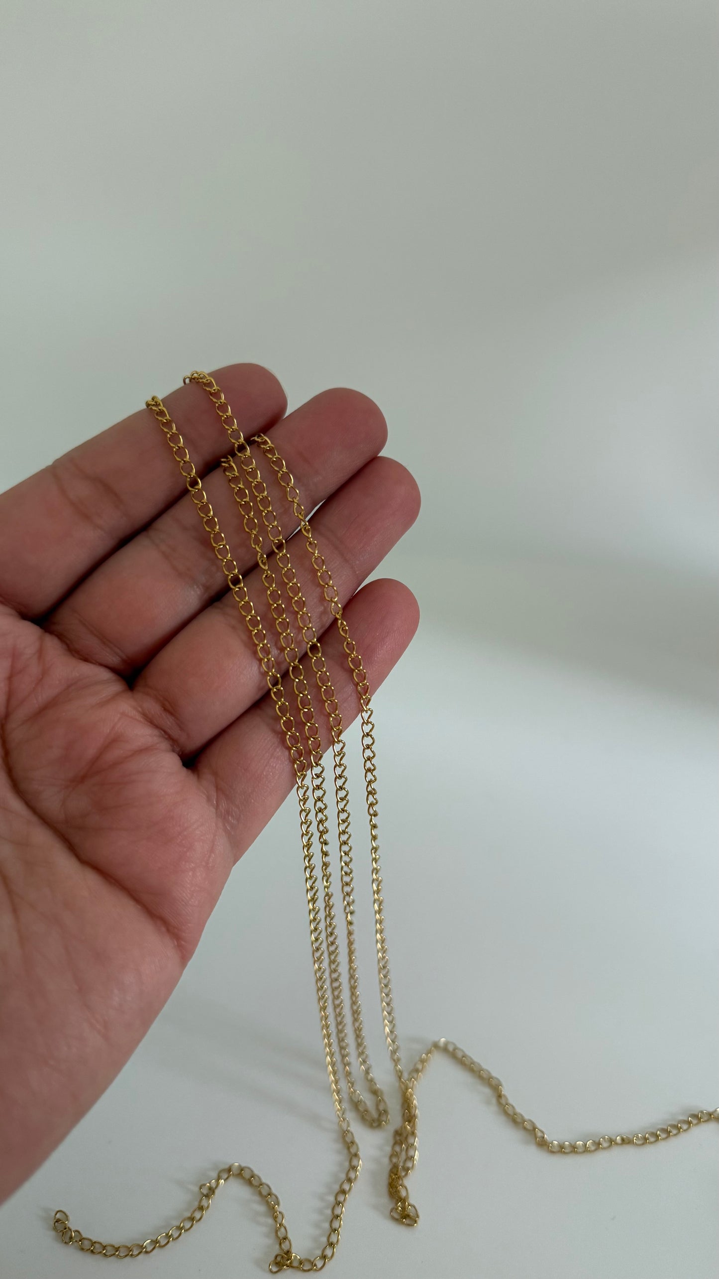 Chaine d'extension en acier inoxydable 2x3 mm