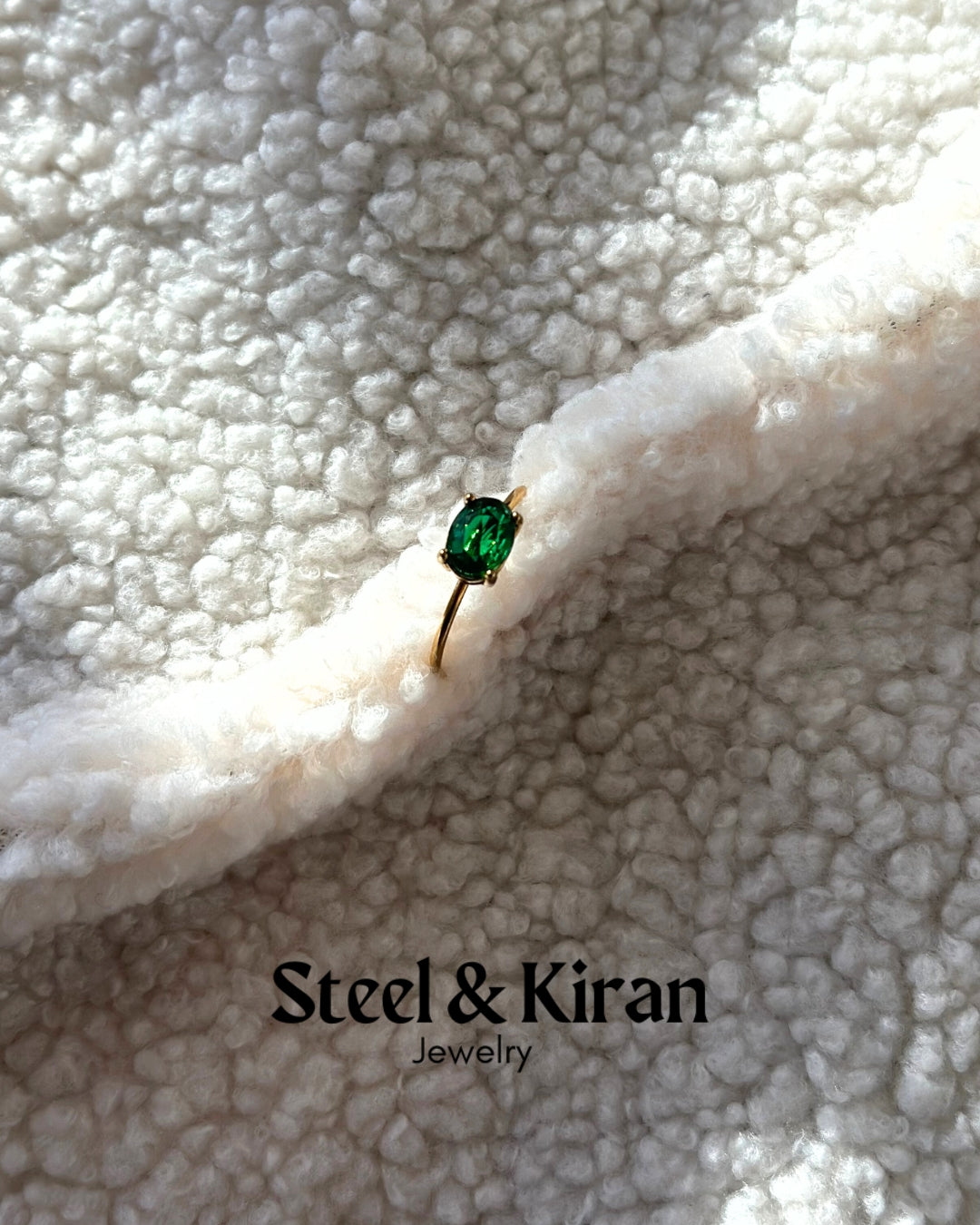 Bague en acier inoxydable “Aurora Steel”