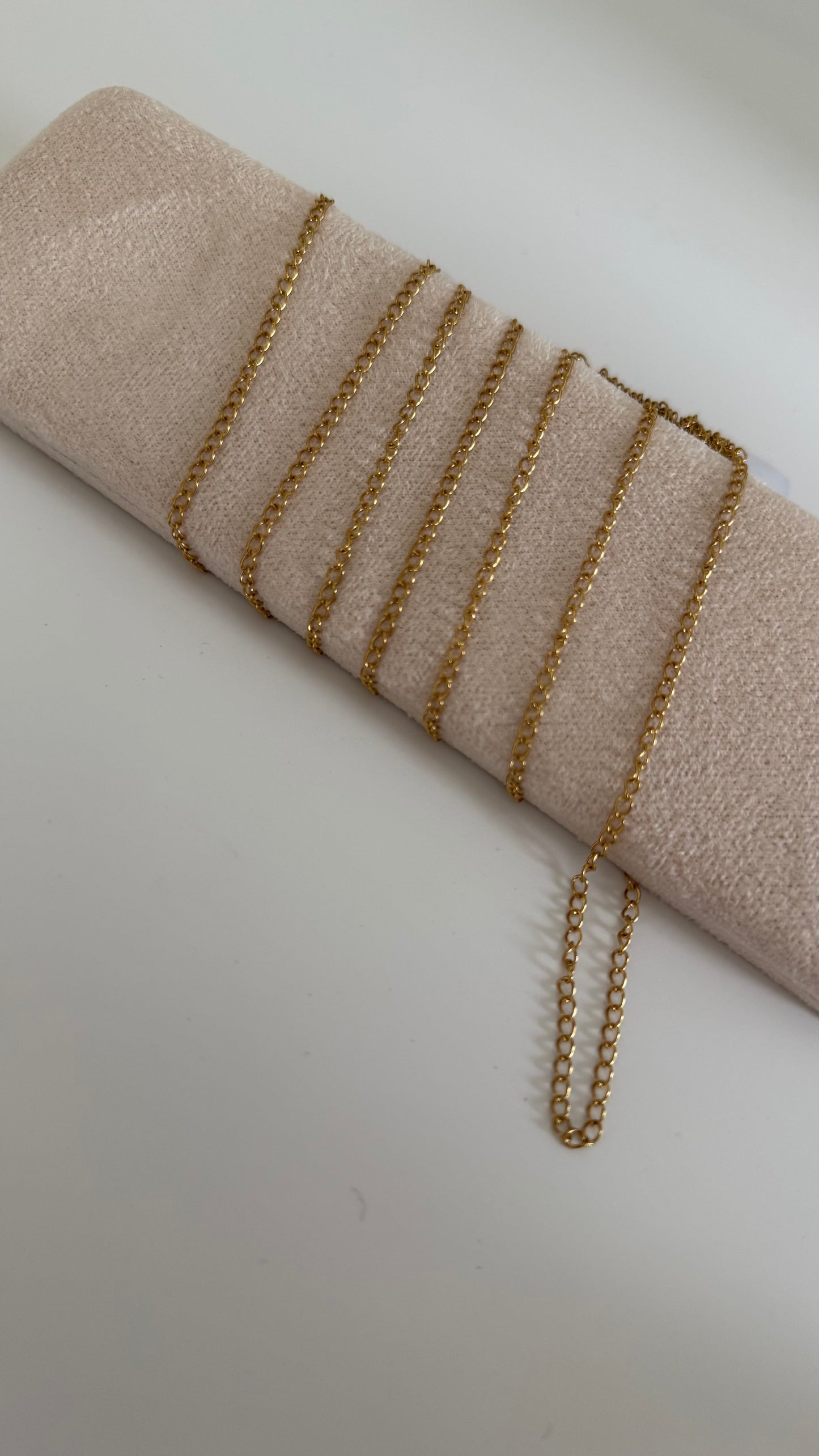 Chaine d'extension en acier inoxydable 2x3 mm