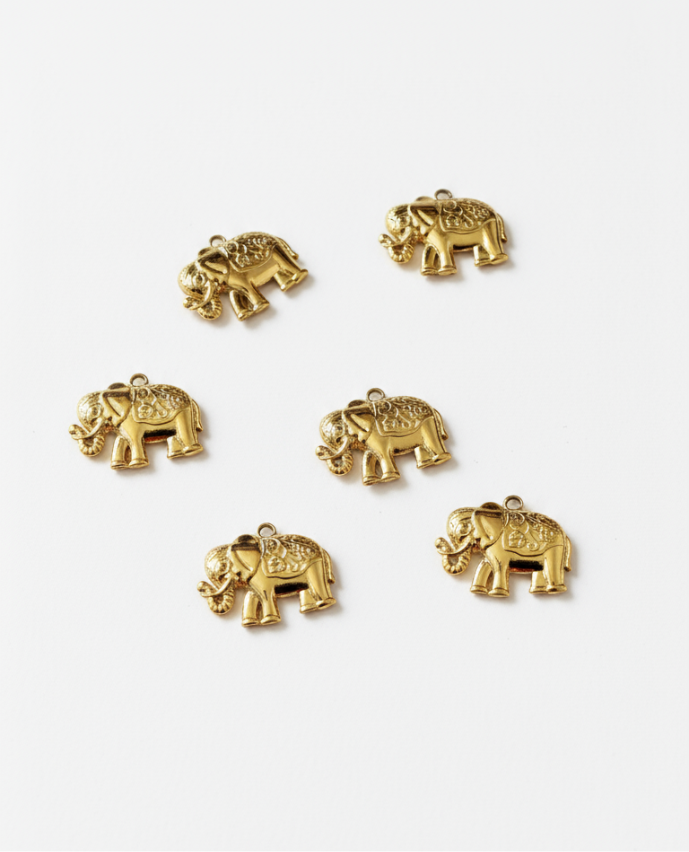 Charms en acier inoxydable ‘Elephant’