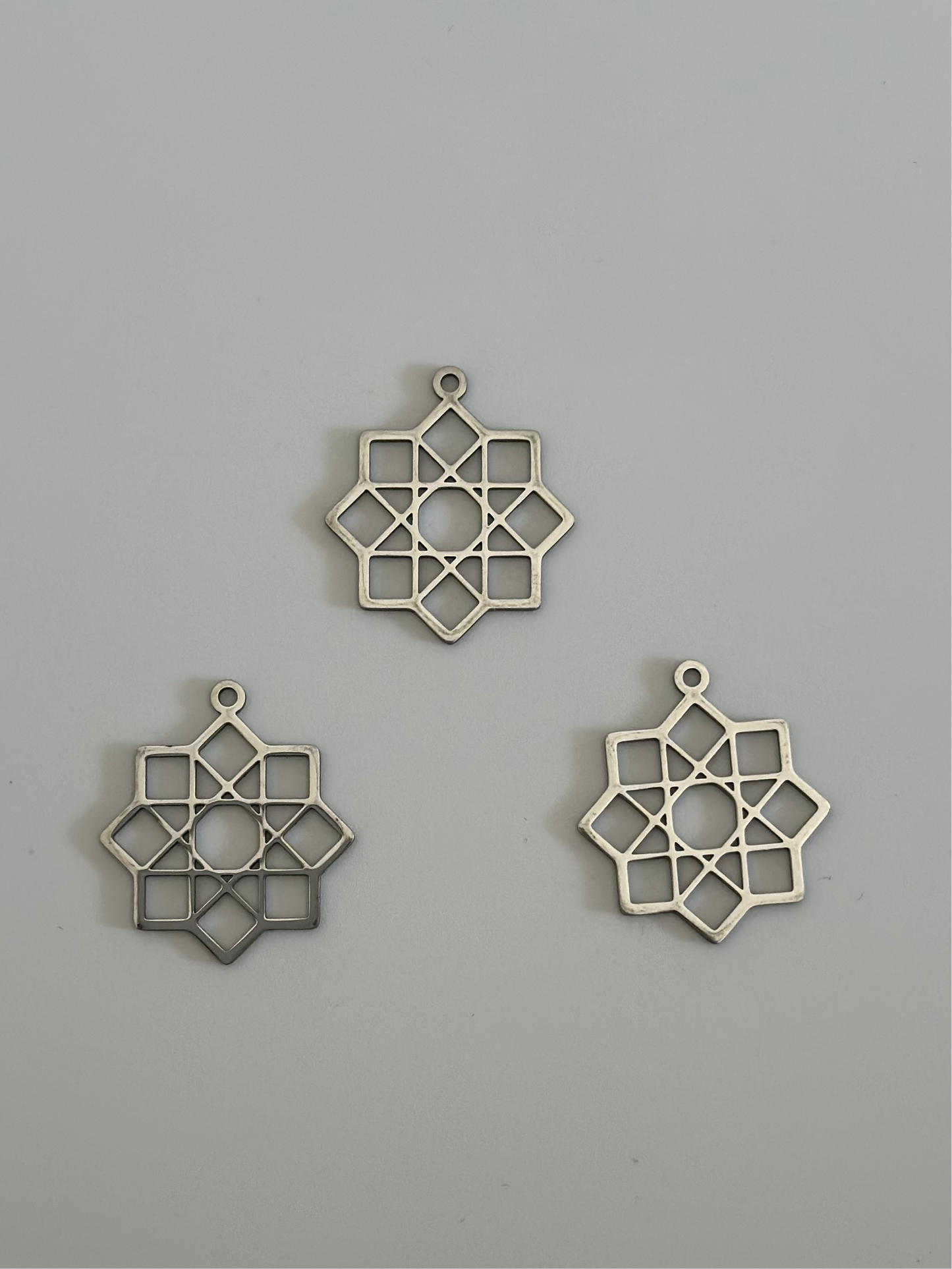 Pendentif en acier inoxydable Motif Zelij