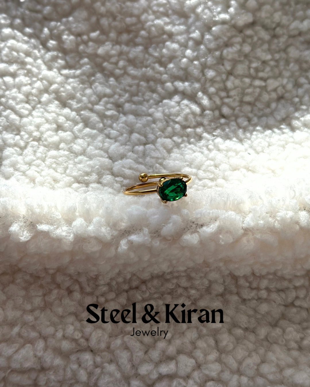 Bague en acier inoxydable “Aurora Steel”