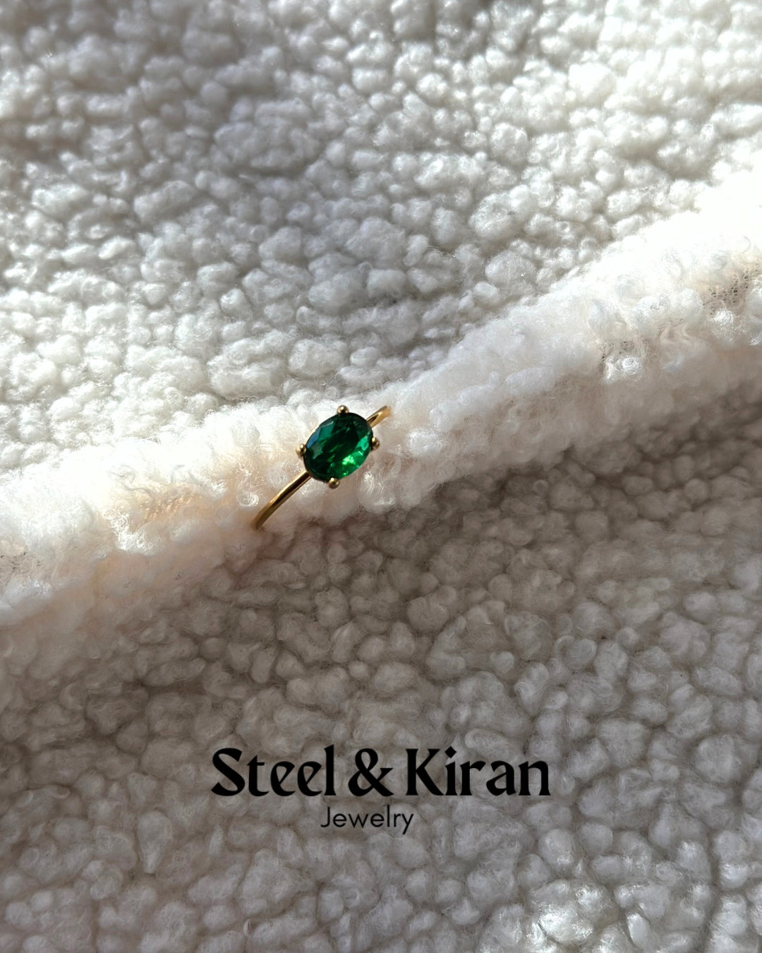 Bague en acier inoxydable “Aurora Steel”