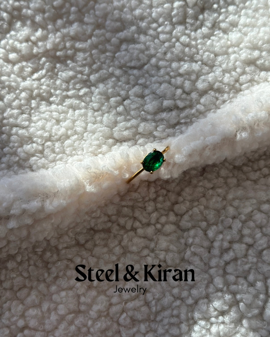 Bague en acier inoxydable “Aurora Steel”