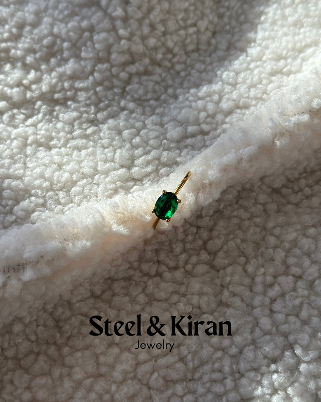 Bague en acier inoxydable “Aurora Steel”