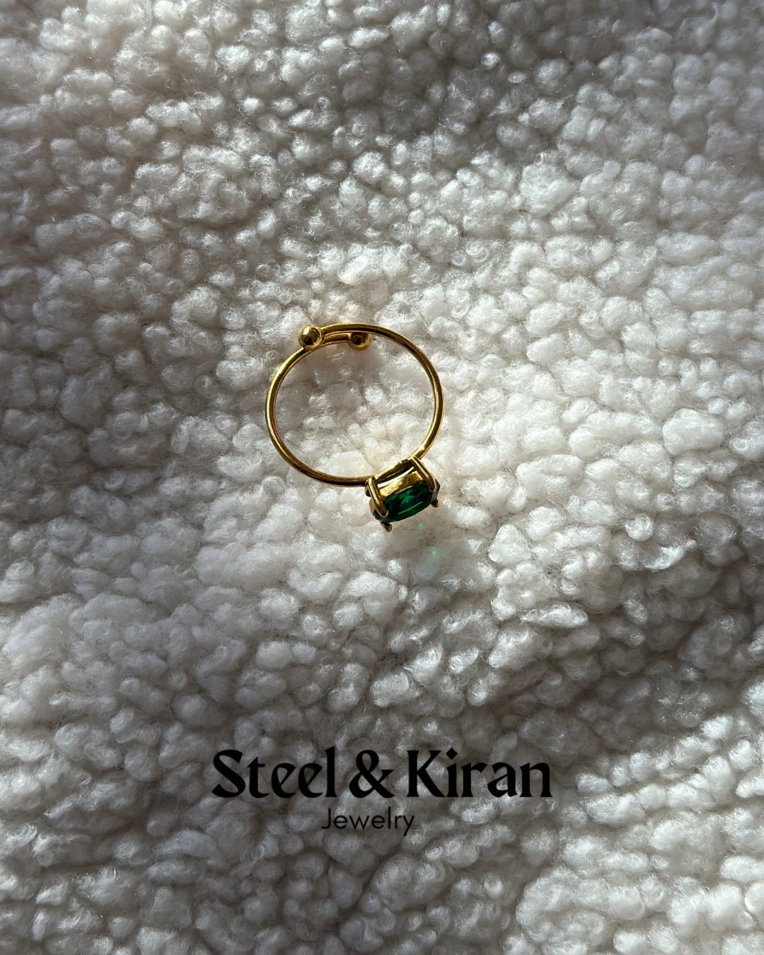 Bague en acier inoxydable “Aurora Steel”