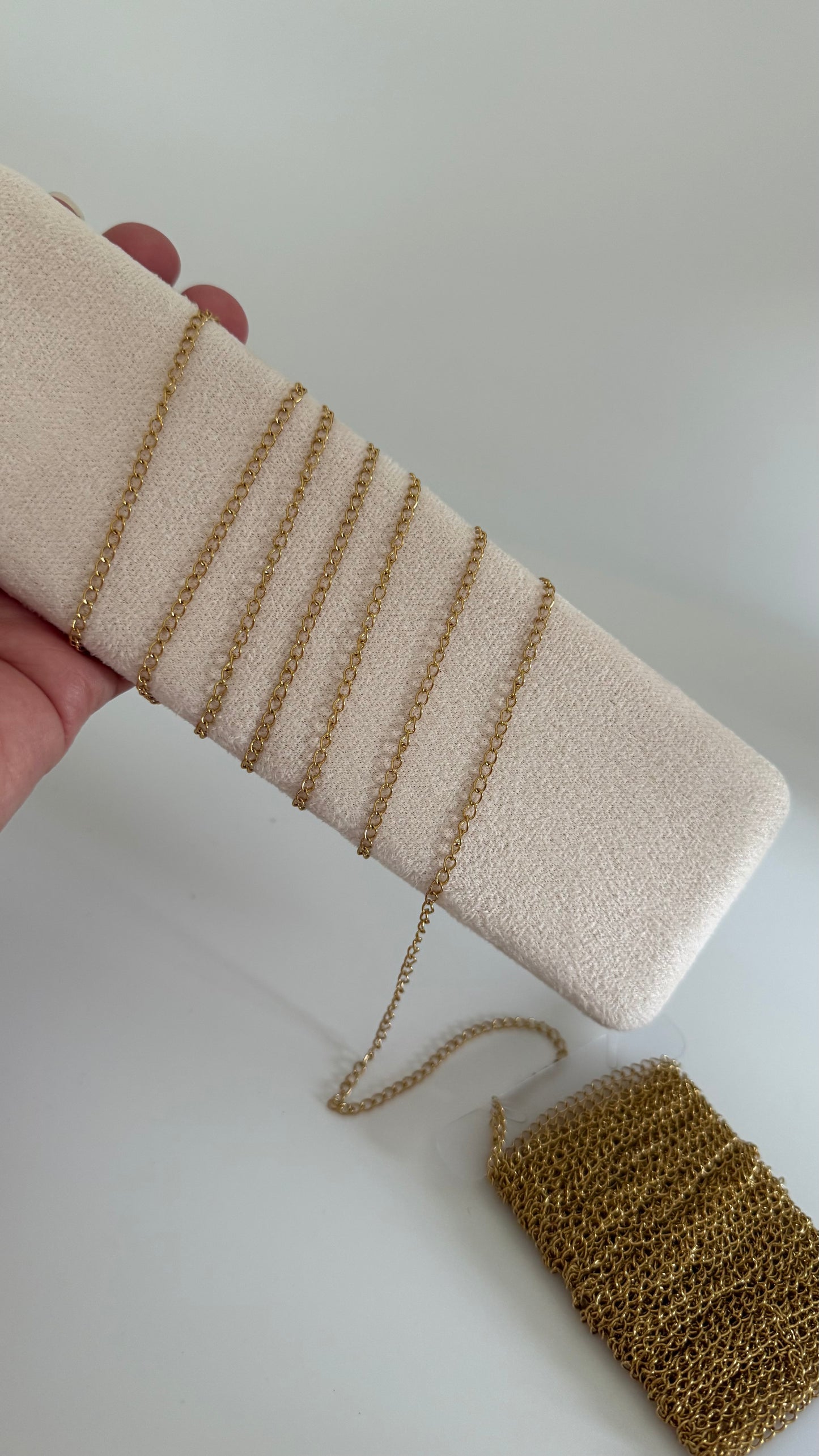 Chaine d'extension en acier inoxydable 2x3 mm