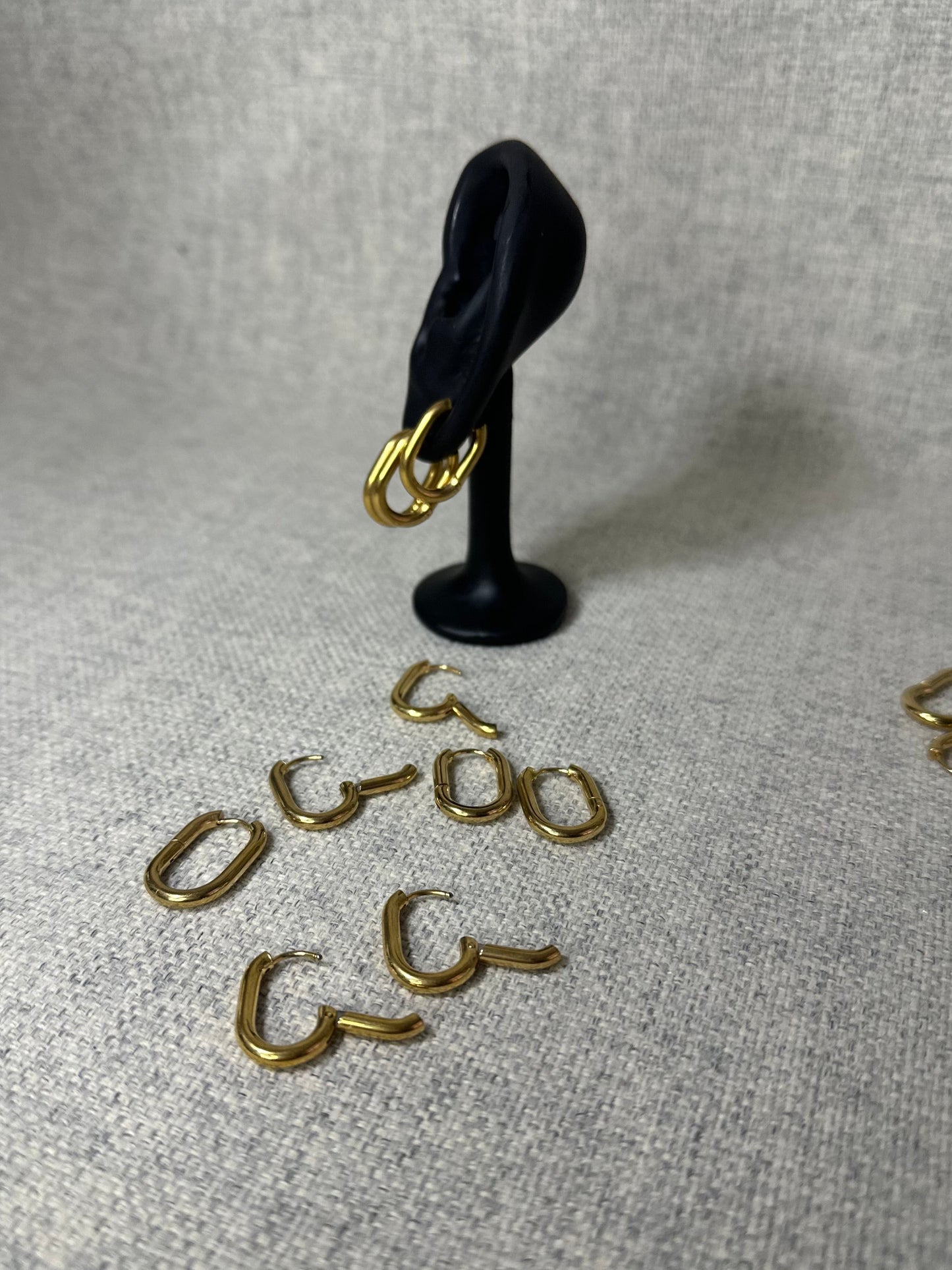 Boucles d'oreille Creoles en acier inoxydable