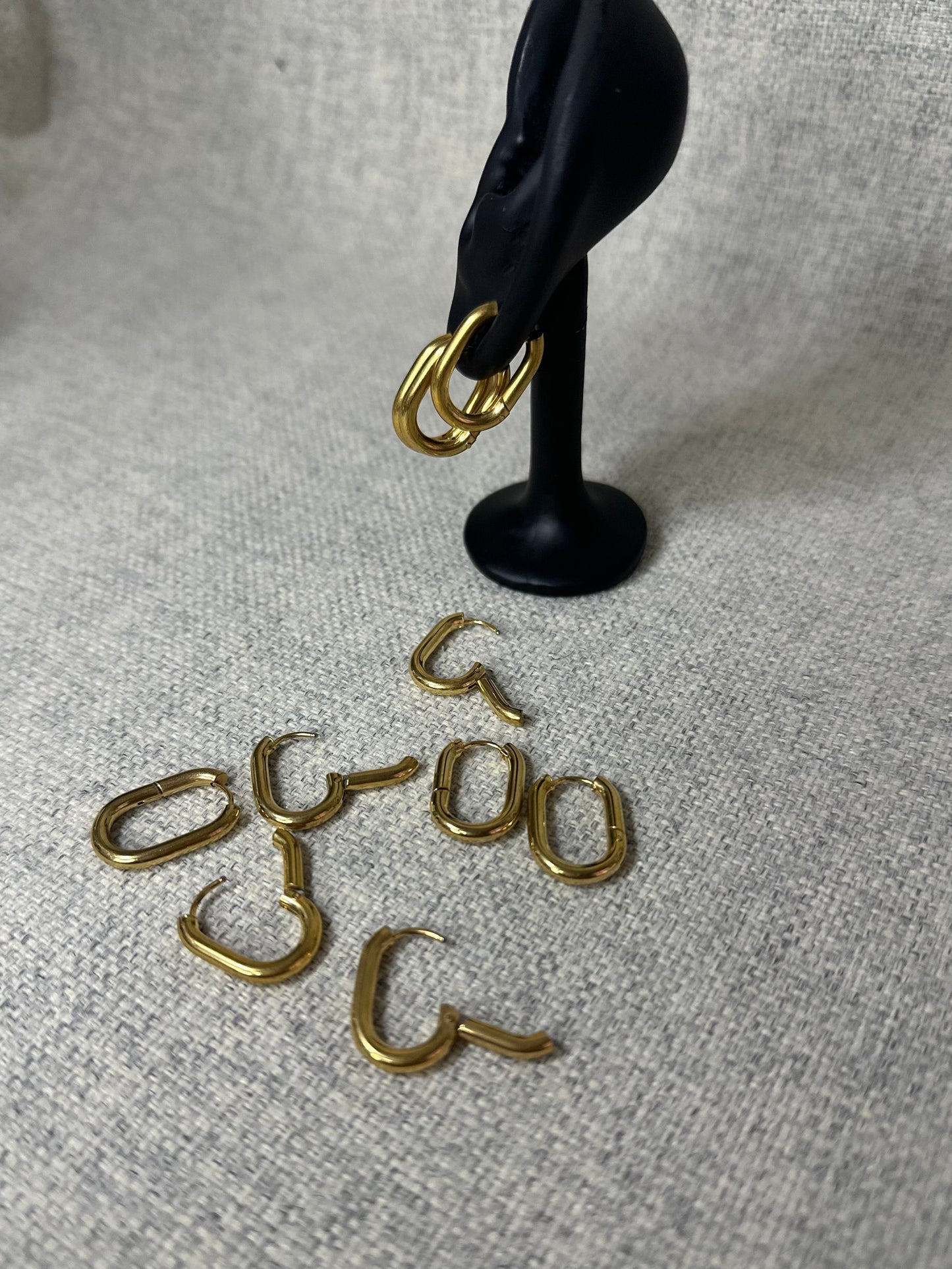 Boucles d'oreille Creoles en acier inoxydable