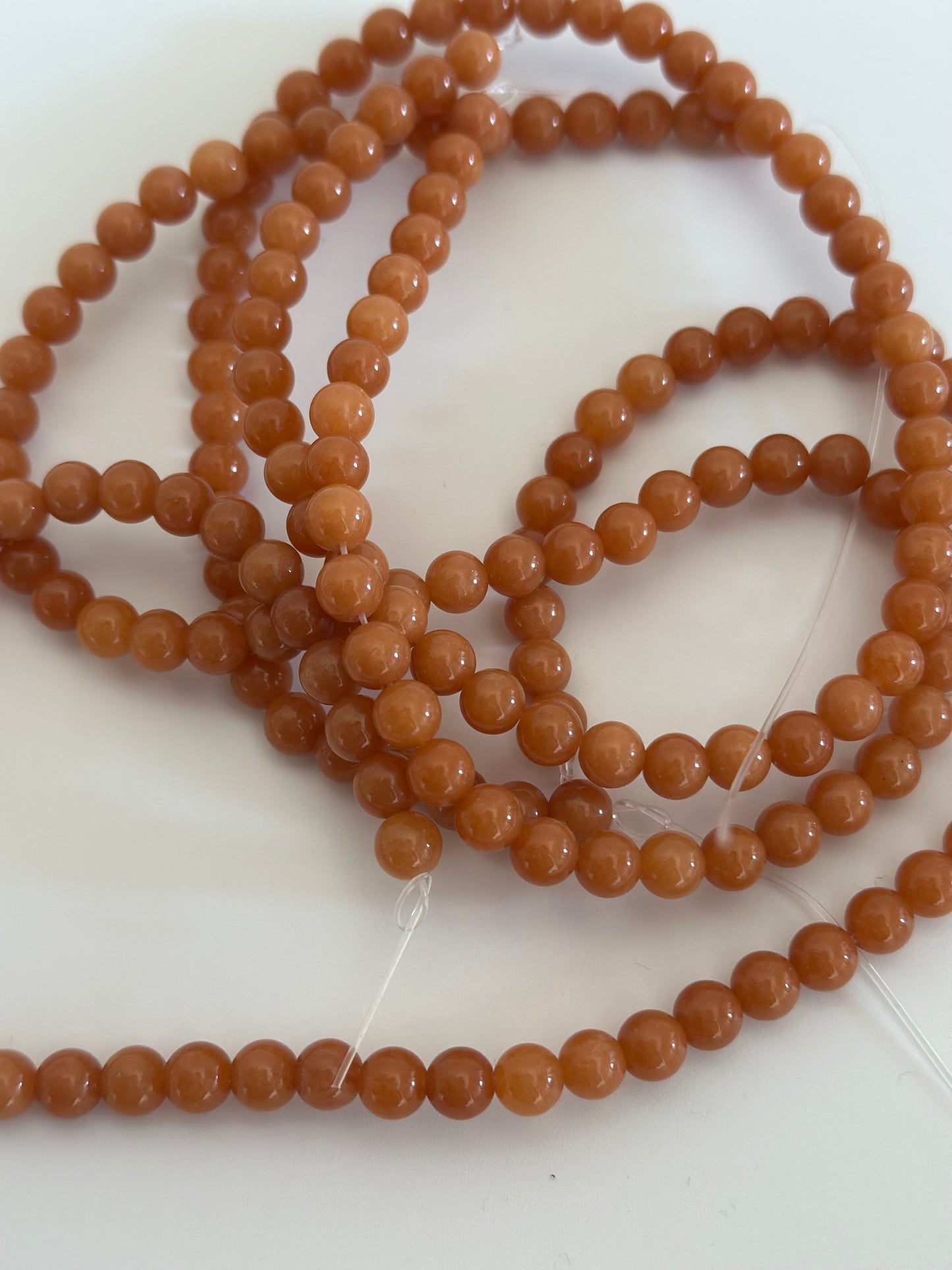 Perles en Pierre Orange moonlight sun