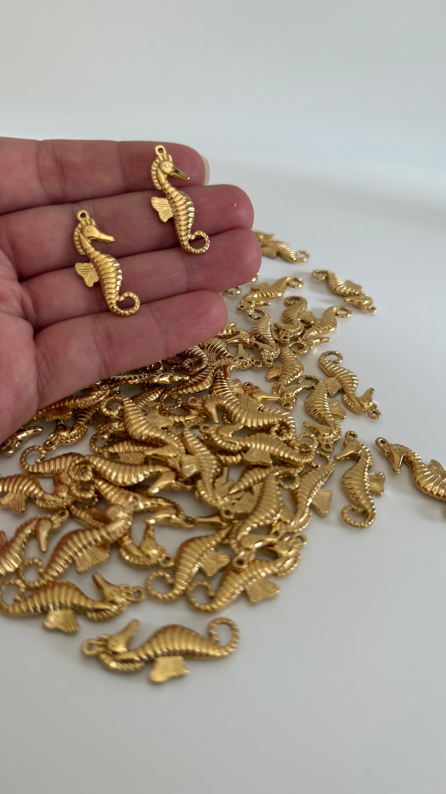 Charms en acier inoxydable ‘hippocampe‘