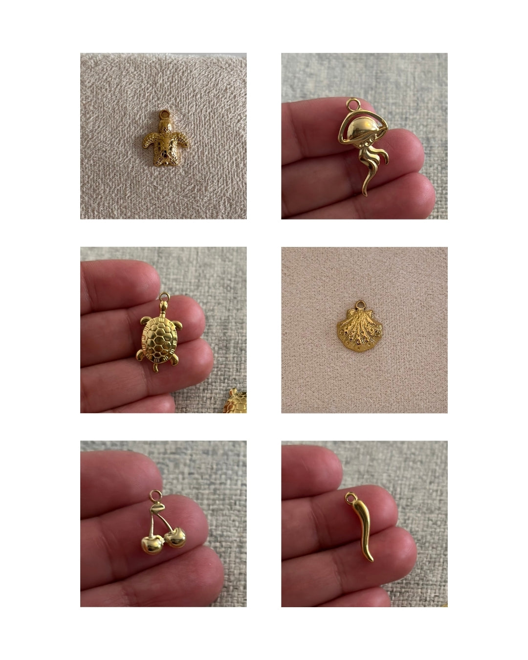 Pendentifs en acier inoxydable (Vendu par pièces )