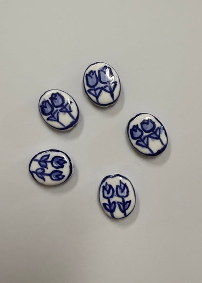 Perles en porcelaine