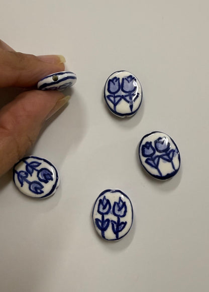 Perles en porcelaine