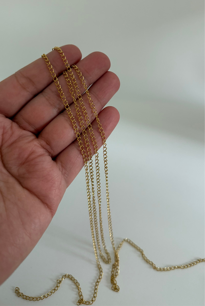 Chaine d'extension en acier inoxydable 2x3 mm