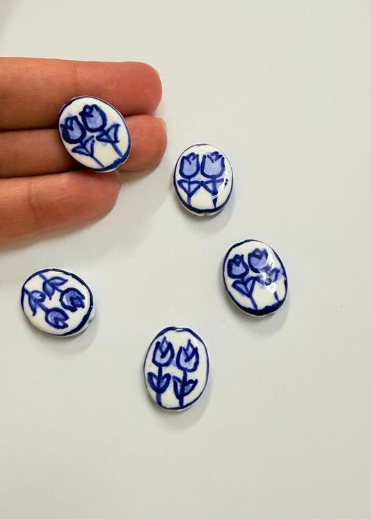 Perles en porcelaine