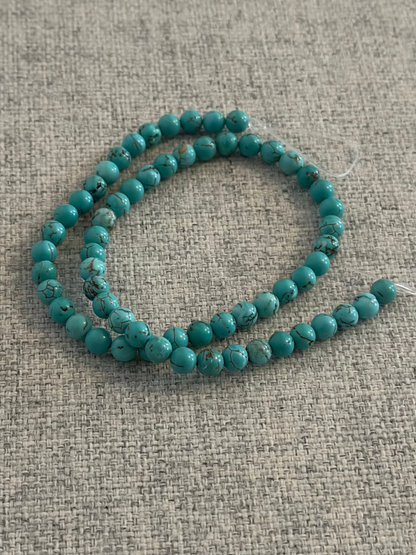 Perles en pierre turquoise