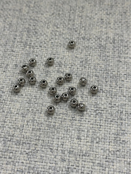 Perles d'espacement en acier inoxydable 5 mm