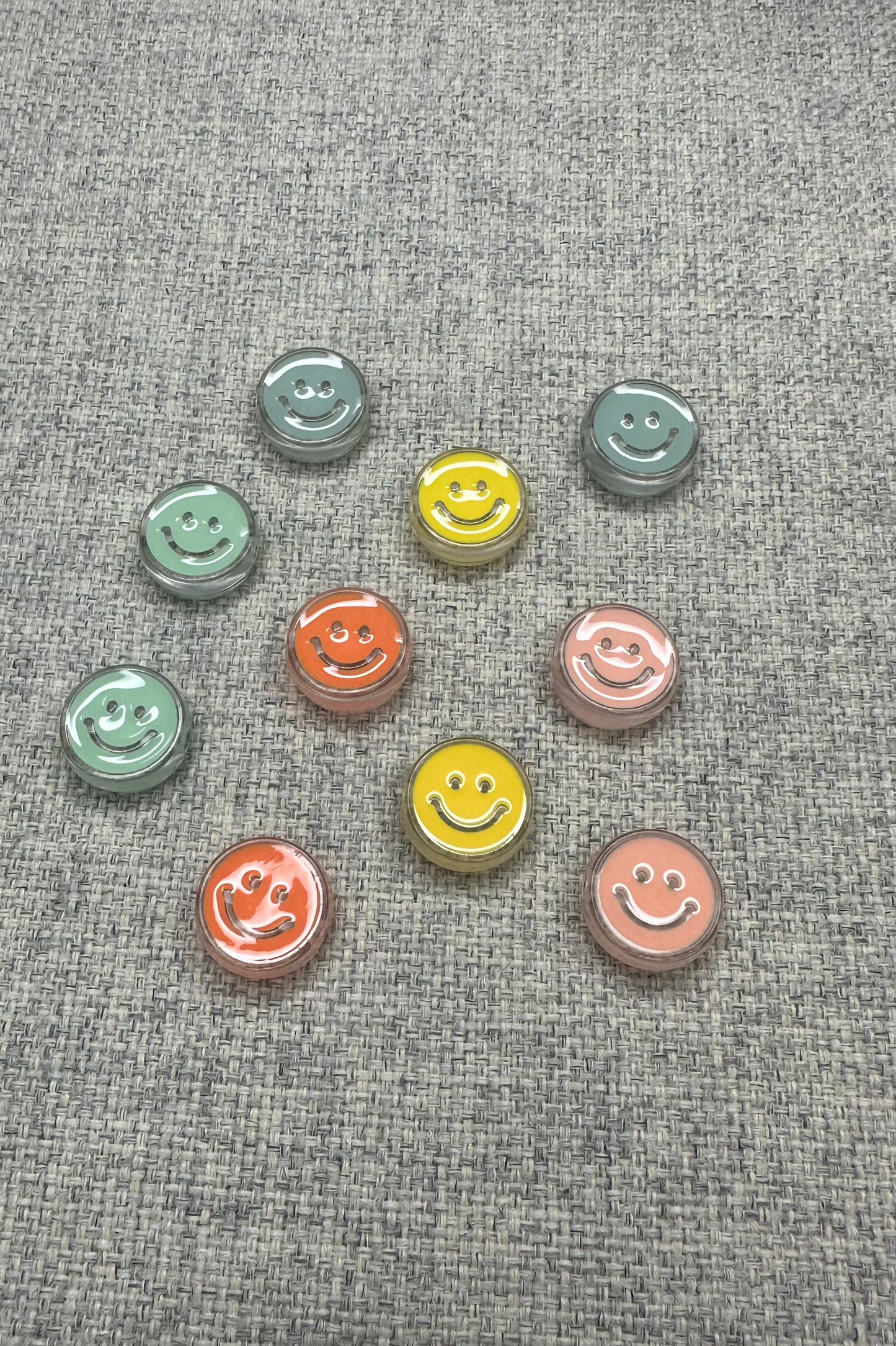 Perle en acrylique - Smiley candy transparent🙂