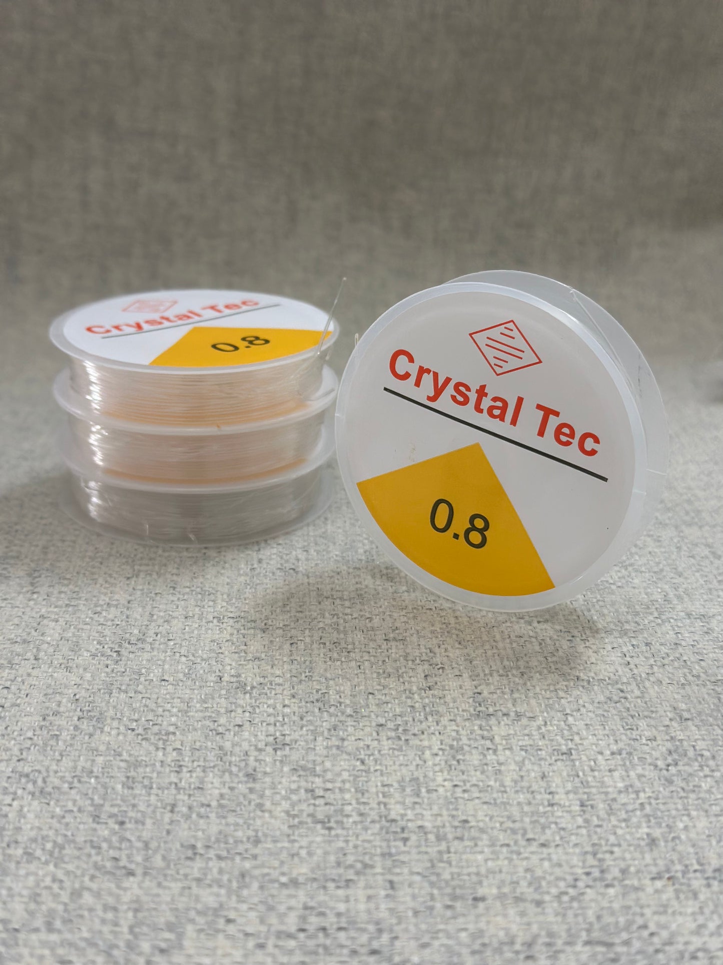 Rouleau de fil élastique pour bracelets et bijoux - Crystal Tec 0.8 mm