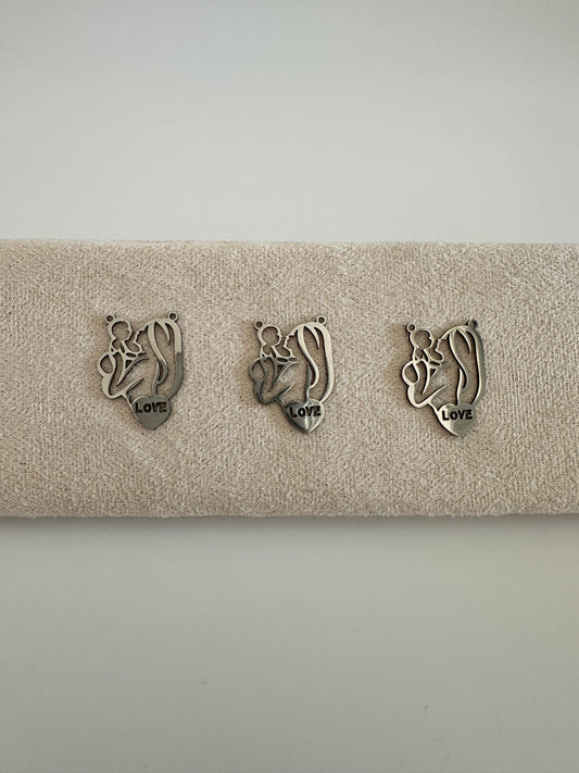 Pendentif en acier inoxydable - Fête des Mères
