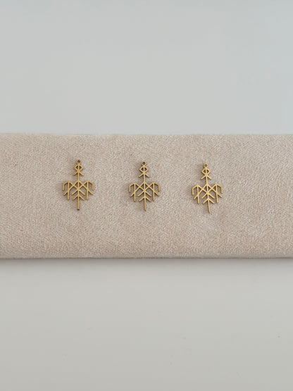 Pendentif en acier inoxydable Motif tribal
