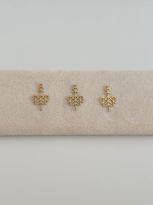 Pendentif en acier inoxydable Motif tribal