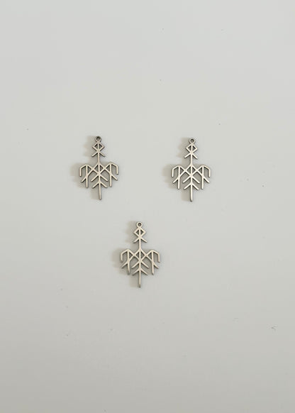 Pendentif en acier inoxydable Motif tribal