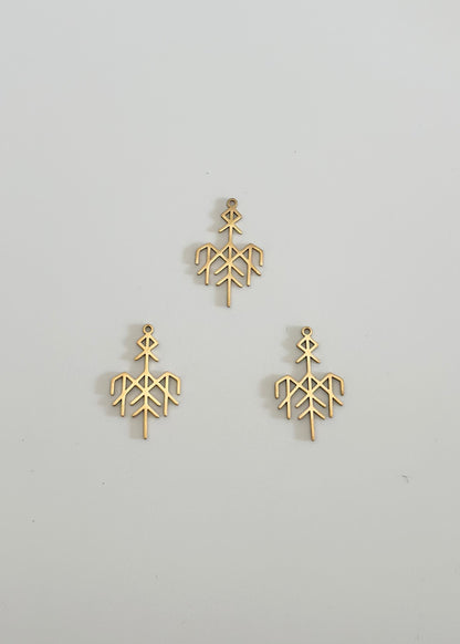 Pendentif en acier inoxydable Motif tribal