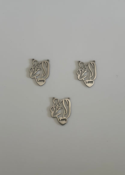 Pendentif en acier inoxydable - Fête des Mères