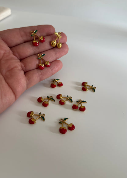 Pendentifs en acier inoxydable “Cerise”