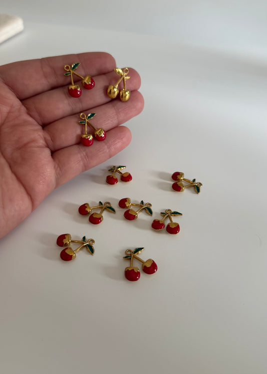 Pendentifs en acier inoxydable “Cerise”
