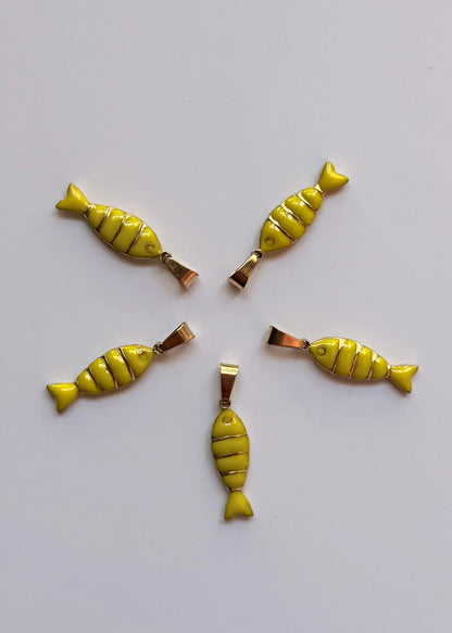 Pendentifs en acier inoxydable ‘Poissons’(Vendu a l’unité )