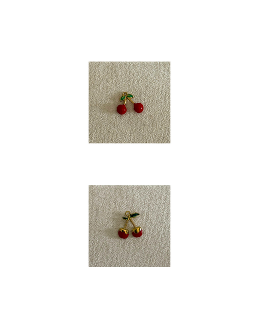 Pendentifs en acier inoxydable ‘Cerises’(Vendu a l’unité )